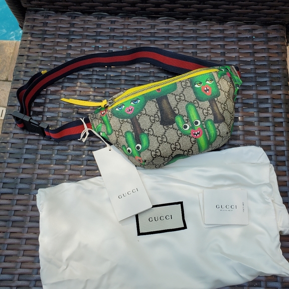 Gucci Handbags - Children's Gucci Smiling Plants Belt Bag